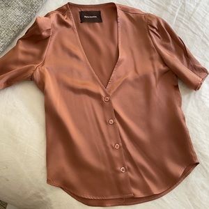 Reformation Silk Blouse